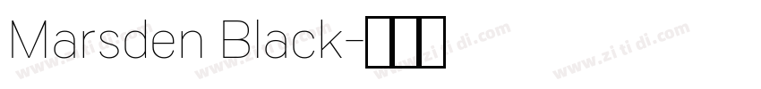Marsden Black字体转换